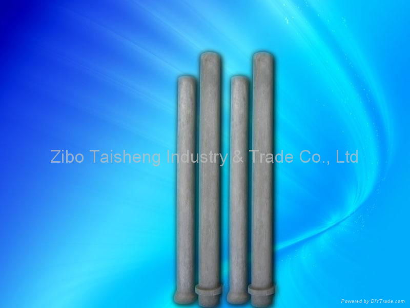 Silicon nitride riser tube for casting machines