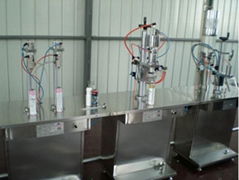 semi-automatic aerosol filling machine