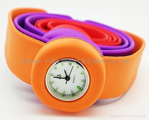 2011 New Silicone Slap Watch  2