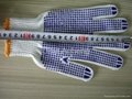 dotted cotton glove