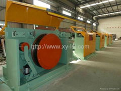 Railway trolley wire drawing machine