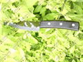 5" Chef's ceramic knife w/ black mirror ceramic blade and African Ebony Handle 1