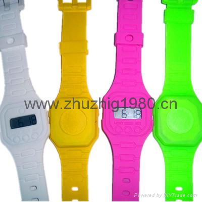 Silica gel ultra-thin fashion electronic watches 2