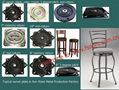 flat barstool swivel plate with 360 degree continous rotation non-return 5