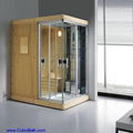 Wooden dry steam room unit