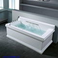 rectangular whirlpool bathtub with big