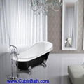 Soft acrylic anitque free standing bathtub