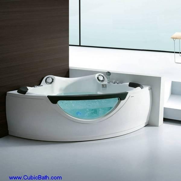 Whirlpool bathtub with speaker and glass front panel-FT-210
