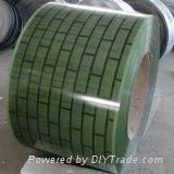 Wooden colour steel coil