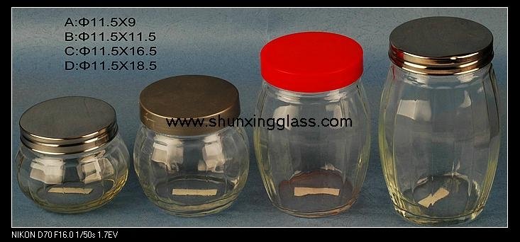 glass storage jar 4