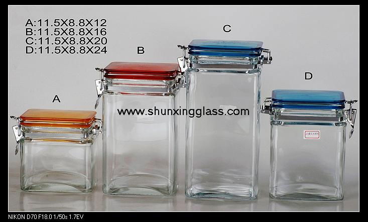 glass storage jar 5