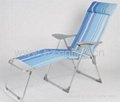 Folding Webbed Chaise Lounge Chair