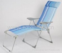 Folding Webbed Chaise Lounge Chair 