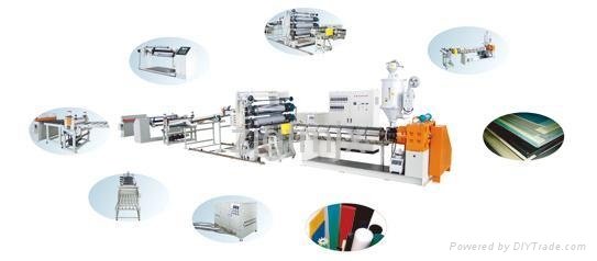 Plastic sheet production line
