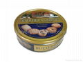 Round Cookies Tin Box 1