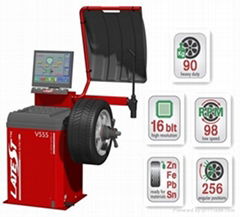 V555 Video Wheel Balancer from Italy Fasep