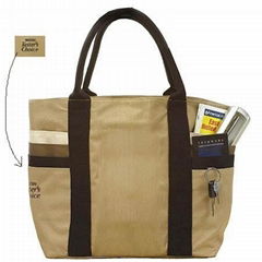 600x600D polyester tote bag