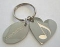 Heart shaped key chain