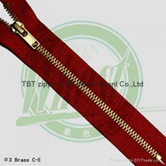 metal zipper