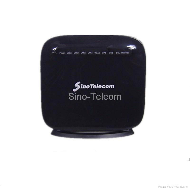 VDSL2 4-port FE (2*2) 11n USB2.0 wireless router.