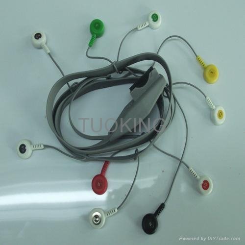 mortala one piece 10 lead holter wires
