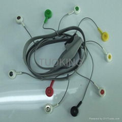 mortala one piece 10 lead holter wires