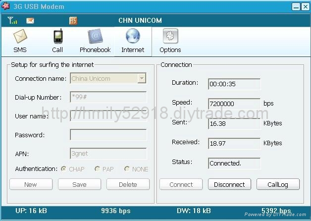 Qualcomm MSM6280 3g hsdpa usb modem with Voice call facility 3