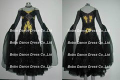 Black  Ballroom Standard Competition dress