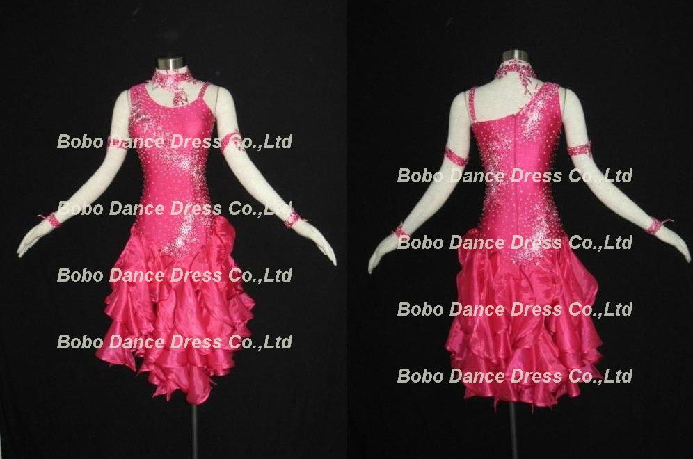 2012 New Red Latin Ballroom Dancing Dress