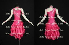 2012 New Red Latin Ballroom Dancing Dress