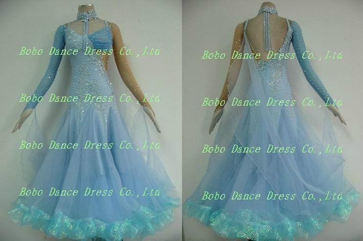 Light Blue Beautiful Modern Dance Dress