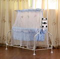 Blue Electric baby swing bed 1