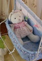 Blue Electric baby swing bed 2