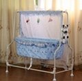 Blue Electric baby swing bed 3