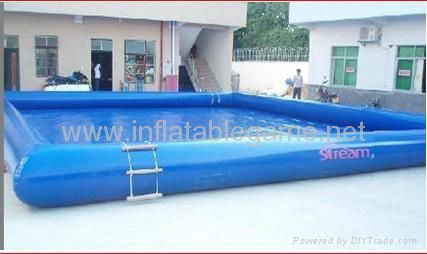 Blue Inflatable pool