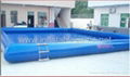 Blue Inflatable pool 1