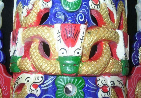 Chinese Opera Wall Hanging Nuo Mask #101 Master Level 4