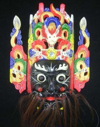 Chinese Opera Wall Hanging Nuo Mask #103 Master Level