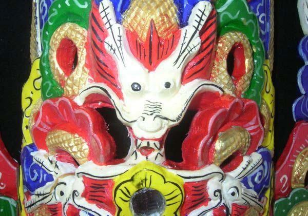 Chinese Opera Wall Hanging Nuo Mask #103 Master Level 4