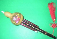 Yunnan Ethnic Gourd Flute Hulusi Woodwind + Case #101