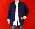 Blue Cotton Kung Fu Martial Arts Tai Chi Jacket Shirt 1