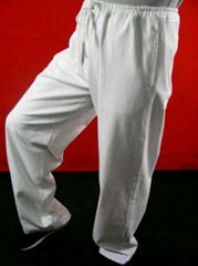 White Kung Fu Martial Arts Tai Chi Yoga Pants Trousers