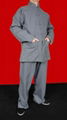 Grey Cotton Kung Fu Martial Arts Tai Chi Uniform Suit 1