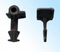 rail shoulder , rail fastener