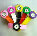 Silicone Slap Quartz Watch Apple Shape 4