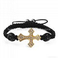 Shamballa Cross Bracelet