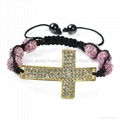 Shamballa Cross Bracelet 