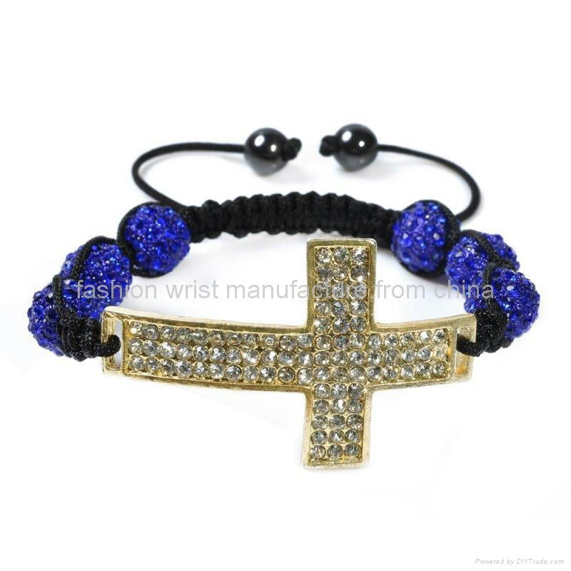 Shamballa Cross Bracelet  3