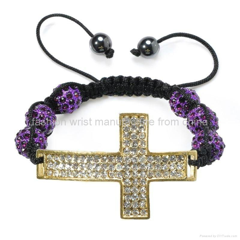 Shamballa Cross Bracelet  4