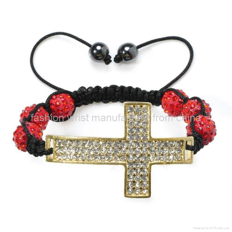 Shamballa Cross Bracelet  5